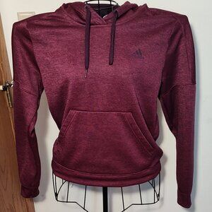 Adidas purple/maroon heathered hoodie, excellent used condition, size M